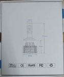 Picture of Set of H3 LED bulbs, V1 - cooling fan style