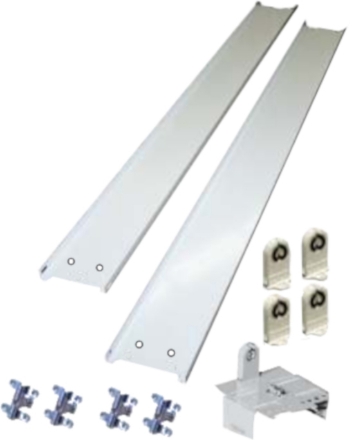 Picture of 8' Fluorescent Retrofit Kit hardware for 4.25" channel.