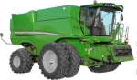 Picture of Larsen LED kit made to fit JD S Series Combine using 4 x HP-5 and 4 x HP-2 on cab