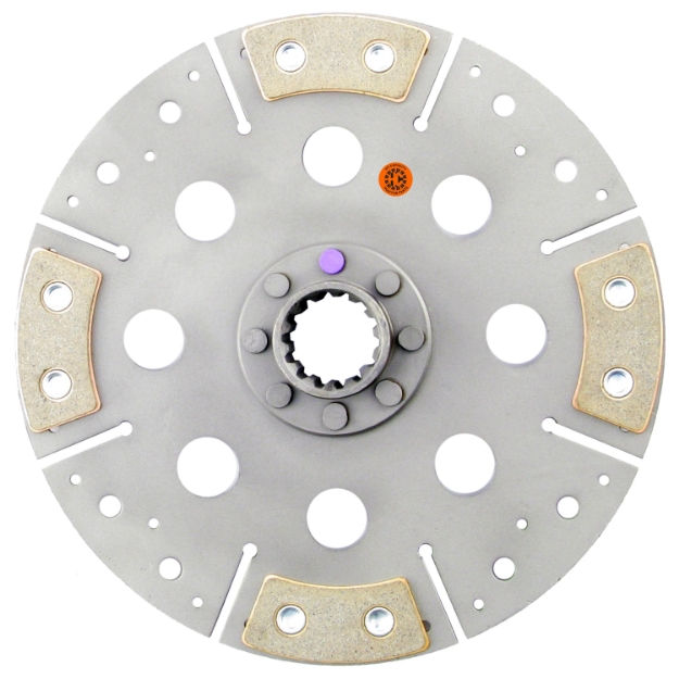 Picture of 10-3/4" Transmission Disc, 4 Pad, w/ 1-9/16" 14 Spline Hub - Reman
