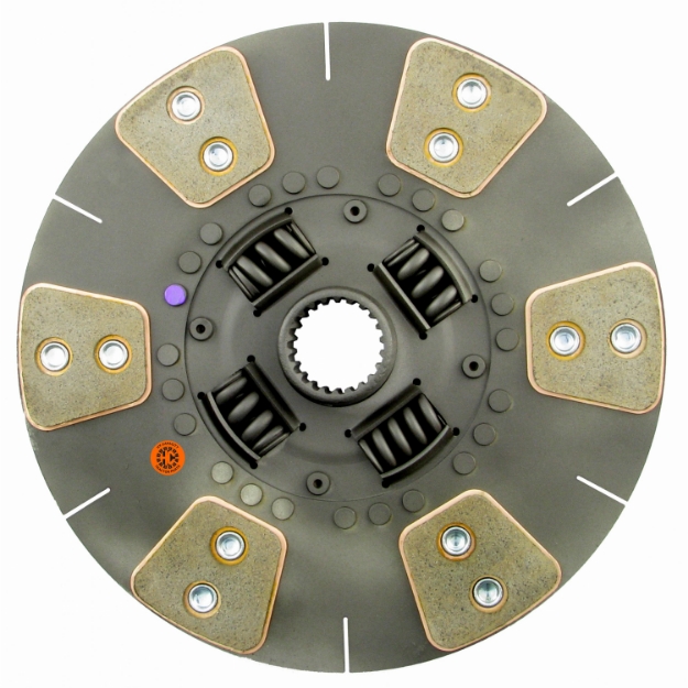 Picture of 11" Transmission Disc, 6 Pad, w/ 1-9/16" 22 Spline Hub - Reman