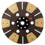 Picture of 11" Transmission Disc, 6 Pad, w/ 1" 15 Spline Hub - New