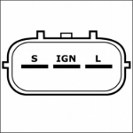 Picture of Alternator - New, 12V, 75A, Aftermarket Nippondenso