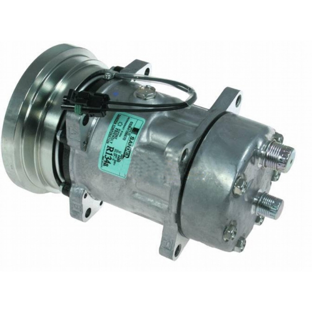 Picture of Genuine Sanden SD7H15SHD Compressor, w/ 1 Groove Clutch - New