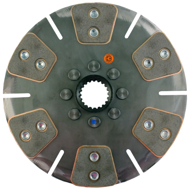 Picture of 10" Transmission Disc, 6 Pad, w/ 1-9/16" 20 Spline Hub - Reman
