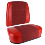 Picture of Cushion Set, Red Fabric & Vinyl, w/ Welded Brackets - (2 pc.)