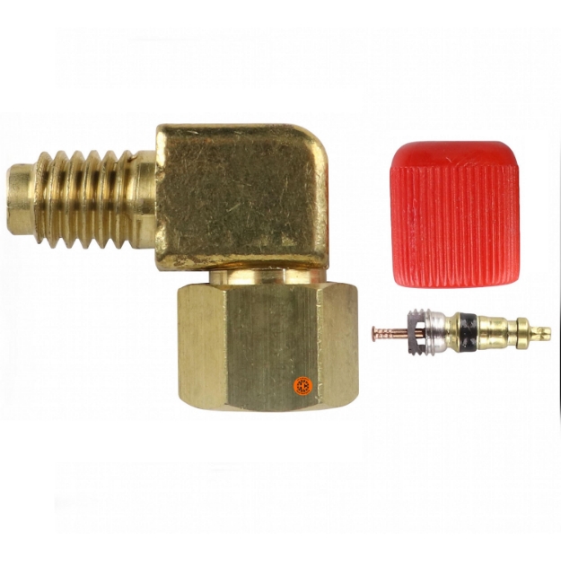 Picture of Freeze 12 Service Port Adapter, High Side, 90 Degrees, (Pkg. of 5)