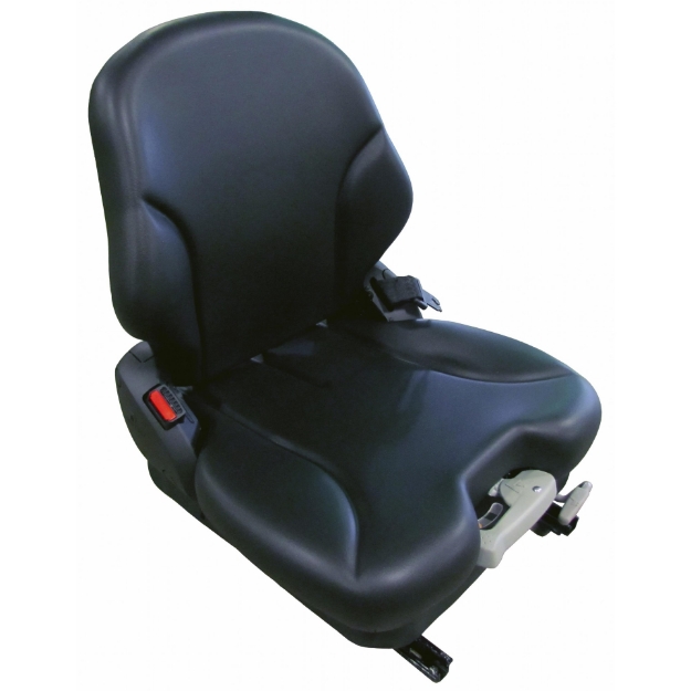 Picture of Grammer Low Back Seat, Black Vinyl w/ Mechanical Suspension