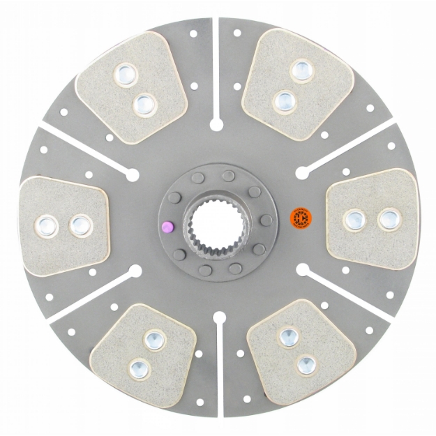 Picture of 12" Transmission Disc, 6 Pad, w/ 1-5/8" 25 Spline Hub - Reman