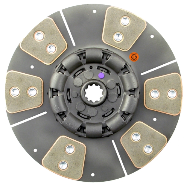 Picture of 10-1/2" Transmission Disc, 6 Pad, w/ 1-1/8" 10 Spline Hub - Reman