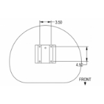 Picture of Pan Seat for International Harvester, Silver Vinyl, Four Bolt Mount