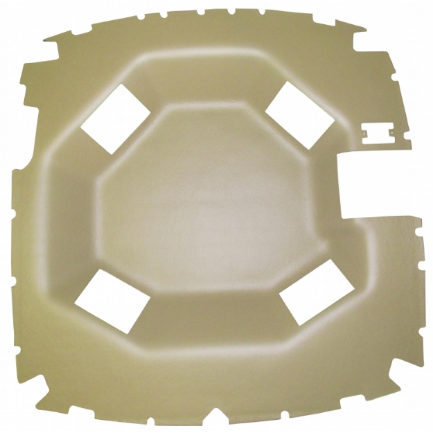 Picture of Headliner, Sailcloth Tan Vinyl w/ Formed Plastic