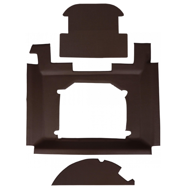 Picture of Headliner w/ Escape Hatch, Brindle Brown Vinyl w/ Formed Plastic