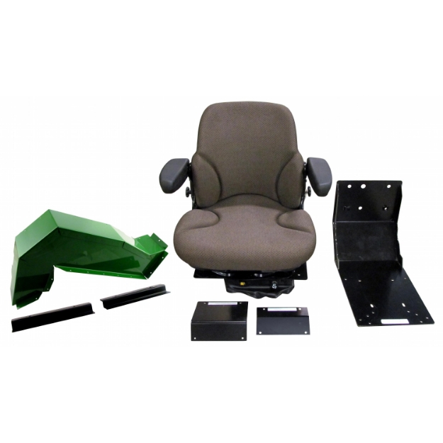 Picture of Sears Mid Back Seat for John Deere 30 Series, Brown Fabric w/ Air Suspension