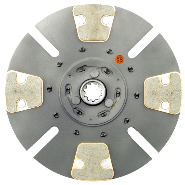 Picture of 10-1/2" Transmission Disc, 4 Pad, w/ 1-1/8" 10 Spline Hub - Reman