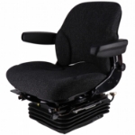 Picture of Sears Mid Back Seat for Case IH 5100 & 5200 Series Maxxum, Asphalt Gray Fabric w/ Air Suspension & Swivel