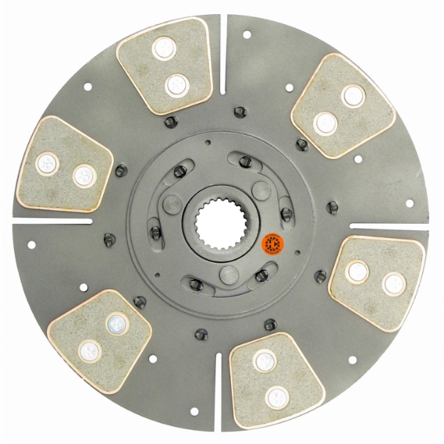 Picture of 11" Transmission Disc, 6 Pad, w/ 1-3/8" 21 Spline Hub - Reman