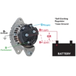 Picture of Alternator - New, 12V, 160A, Aftermarket Bosch