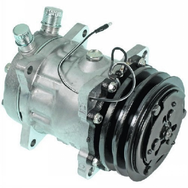 Picture of Genuine Sanden SD7H13 Compressor, w/ 2 Groove Clutch - New