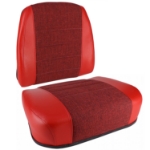 Picture of Cushion Set, Red Fabric & Vinyl, w/o Welded Brackets - (2 pc.)