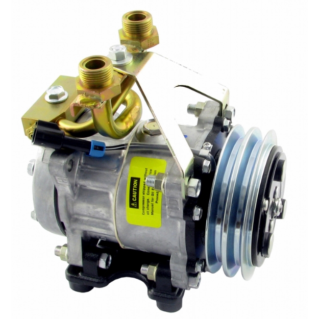 Picture of Genuine Sanden/York SD7H15 Compressor, w/ 2 Groove Clutch - New