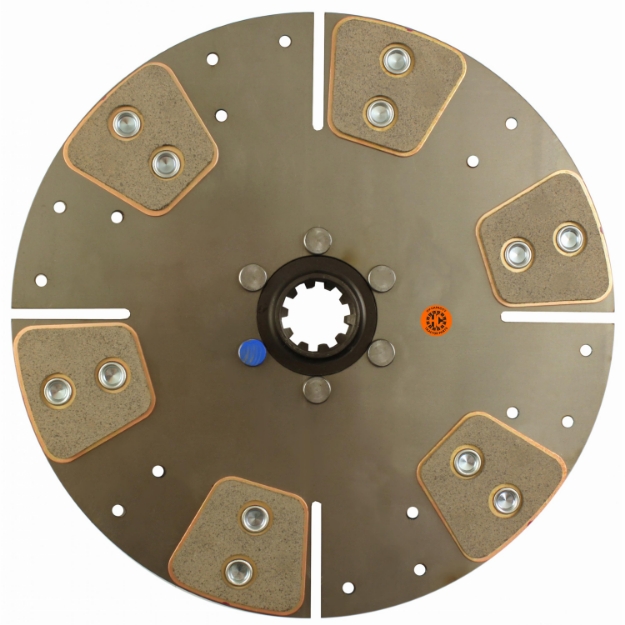 Picture of 11" Transmission Disc, 6 Pad, w/ 1-1/4" 10 Spline Hub - New