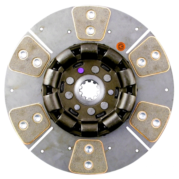 Picture of 11" Transmission Disc, 6 Pad, w/ 1-1/4" 10 Spline Hub - Reman