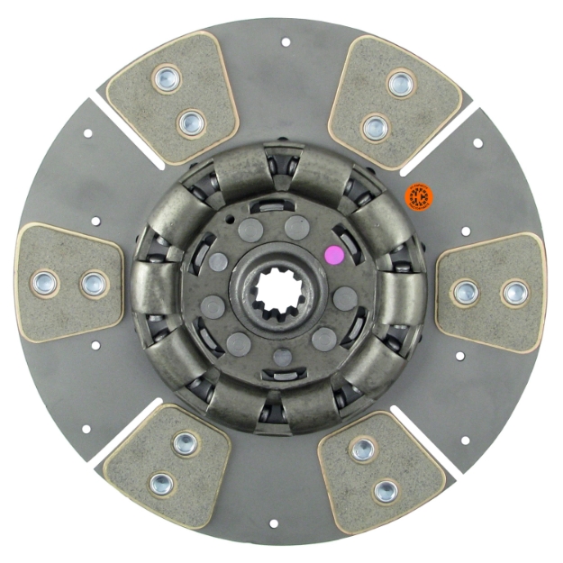 Picture of 11" Transmission Disc, 6 Pad, w/ 1-3/32" 10 Spline Hub - New