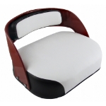 Picture of Seat, Black & White Vinyl, Deluxe Style, w/ Frame & Preassembled