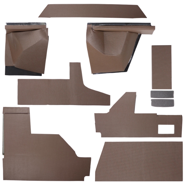 Picture of EZ Cab Kit, Brown Vinyl w/ Formed Plastic