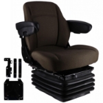 Picture of Sears Mid Back Seat for John Deere 7000 & 8000 Series, Brown Fabric w/ Air Suspension