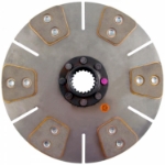 Picture of 11" Transmission Disc, 6 Pad, w/ 1-9/16" 20 Spline Hub - Reman