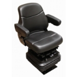 Picture of Sears Backhoe Mid Back Seat, Black Vinyl w/ Mechanical Suspension