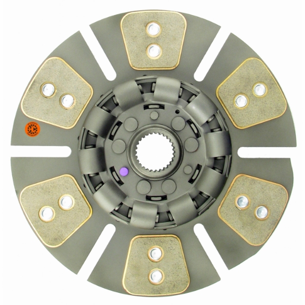 Picture of 13" Transmission Disc, 6 Pad, w/ 1-3/4" 27 Spline Hub - New