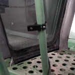 Bracket on combine railing