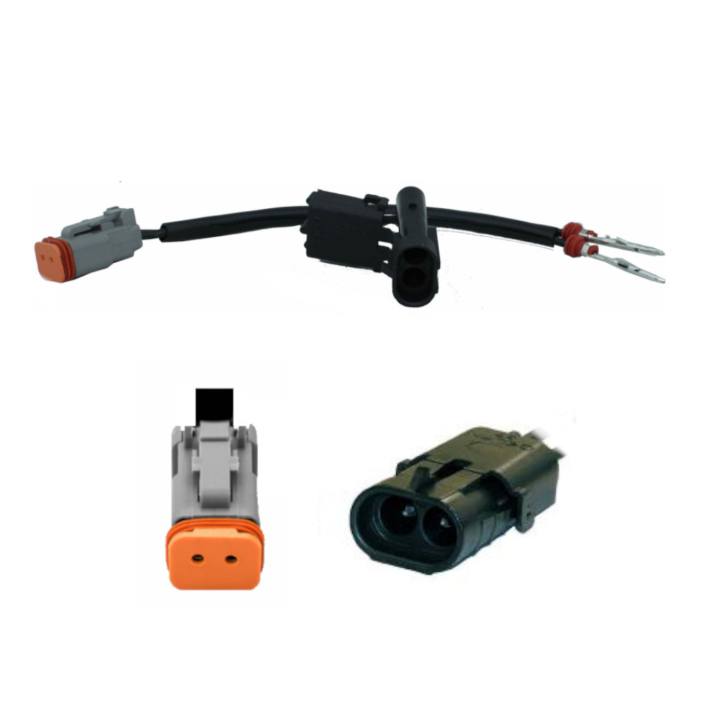 Deutsch DT compatible to 2 pin Weather Pack 4 adapter cable