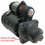 Picture of Starter - New, 12V, DD, CW, Aftermarket Delco Remy