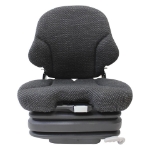 Picture of Grammer Low Back Seat for Skid Steers & Forklifts, Black Fabric w/ Air Suspension