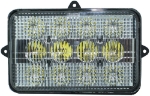 Picture of Larsen LED kit for JD Picker using built-in cab lights. 