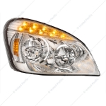 Picture of Chrome LED Headlights for 2008-2017 Freightliner Cascadia 