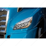 Picture of Chrome QUAD-LED Headlights with LED DRL & SEQ. Signal for 2018-2023 Freightliner Cascadia