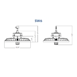 Picture of LED UFO High Bay Light, Select Series - selectable lumen and kelvin - up to 39600 lm. 