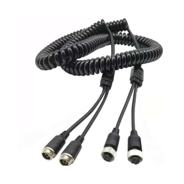 Picture of 2 Camera 30' Coiled Extension cable