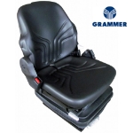 Picture of Grammer Mid Back Seat, Black Vinyl w/ Mechanical Suspension