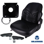 Picture of Grammer Mid Back Seat, Black Vinyl