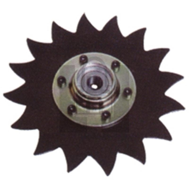 Picture of 8" notch disc with cap.RH