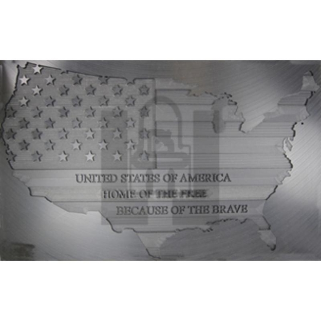 Picture of Routered USA sign.