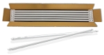 Picture of 25 x T8 LED Tube - up to 24W, 4ft, Milky or Clear lens - up to 2970 lumen. 2700 to 6500k. QTY 25 in a case.